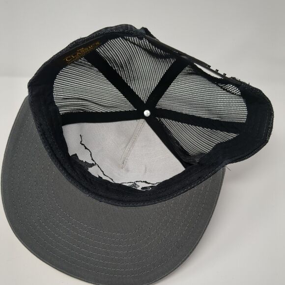 Elevate Idaho Snapback Mesh Back Trucker Hat Gray One Size Yupoong - Picture 6 of 8